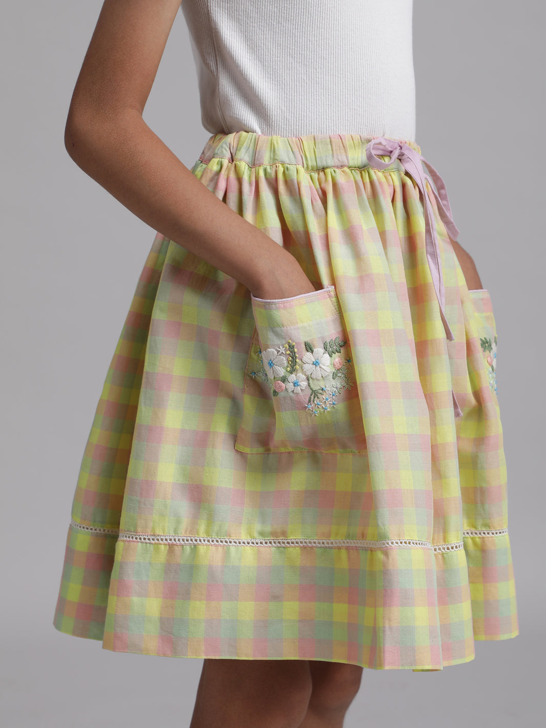 Lemonade Stand Marigold Sunset Gingham Noa Clothing