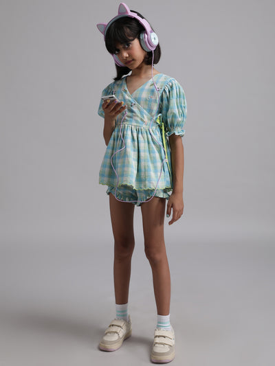 Twirling Tammy - Blue Sky Gingham NoaClothing