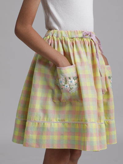 Lemonade Stand - Marigold Sunset Gingham NoaClothing