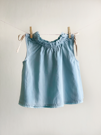 Summer Picnic Top - Blue Mist NoaClothing